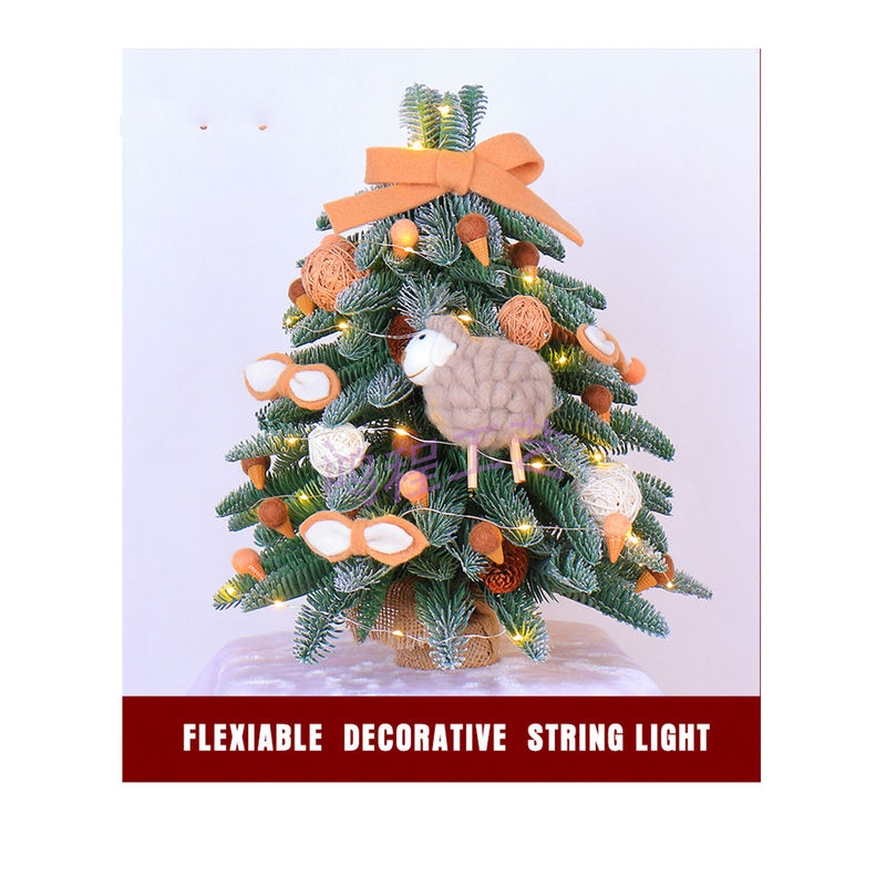 Alambre de cobre decorativo solar elegante del control LED del RGB WIFI APP de las luces de la sincronización de la prenda impermeable