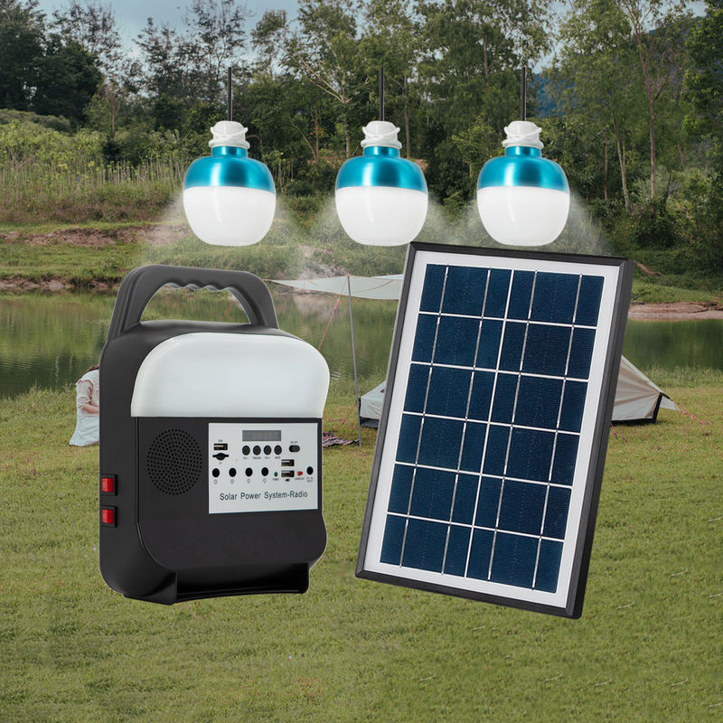 Sistema de iluminación ligero solar impermeable del soporte de pared IP65 DC los 49.5cm*40.5cm*46cm