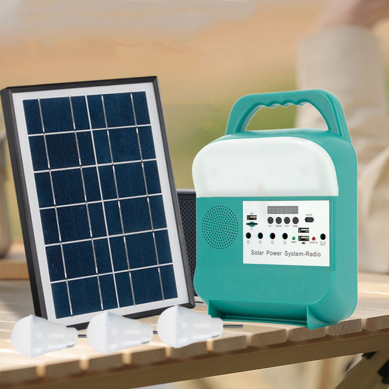 Sistema ligero casero solar portátil al aire libre Kit Mini Power Led Charging Monocrystalline