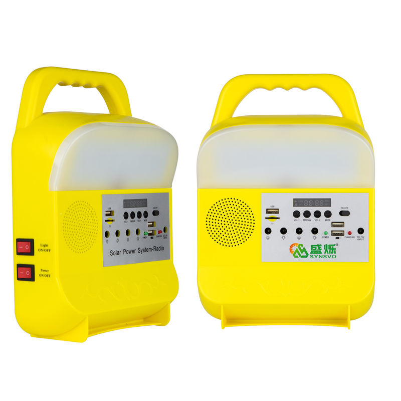 Off Grid Energy Power Bank Generator Kit Pequeño sistema de bombilla LED solar para el hogar portátil
