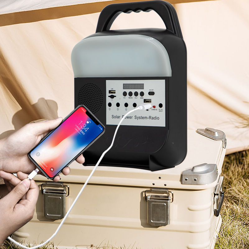 Radio casera recargable del sistema de iluminación de la energía Kit Solar Bulb Set With con el puerto de USB