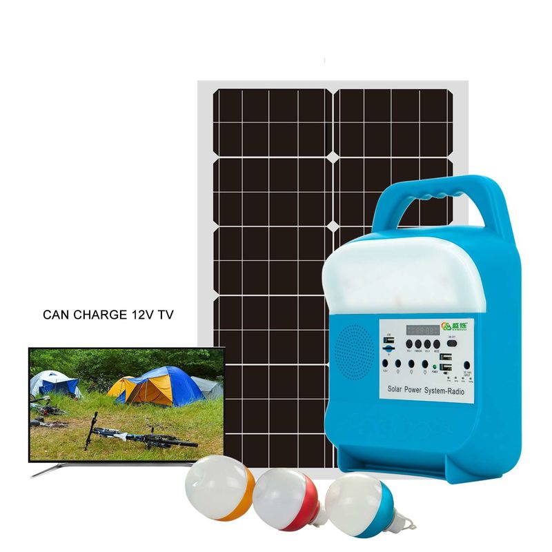 Diseño de moda Generador de energía solar recargable Sistema de luz solar Estación de energía portátil Mini sistema de luz solar