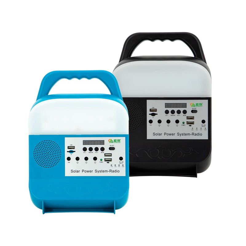 Mini sistema de alumbrado de seguridad solar portátil 30W con la luz para pequeño acampar
