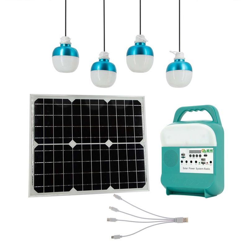 Estación de energía solar del panel del equipo del generador portátil solar de la iluminación casera mini para acampar