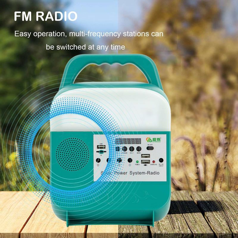 Sistema de energía portátil de Mini Solar Power Lighting Kits con el Presidente y la radio de BT