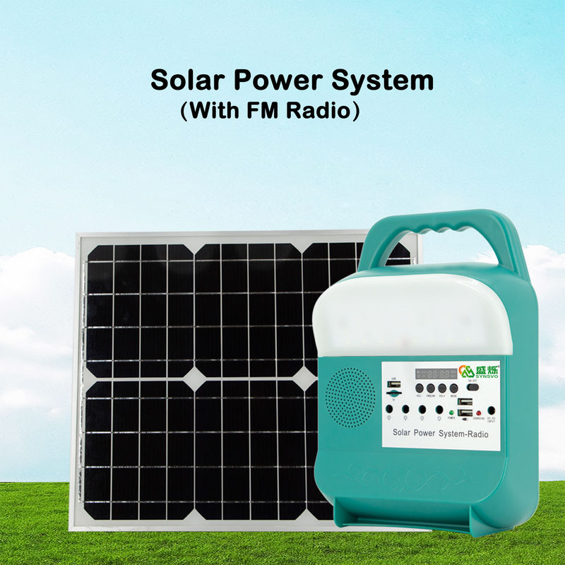 Generador portátil al aire libre de la carga por USB del sistema eléctrico del panel solar con los bulbos del LED