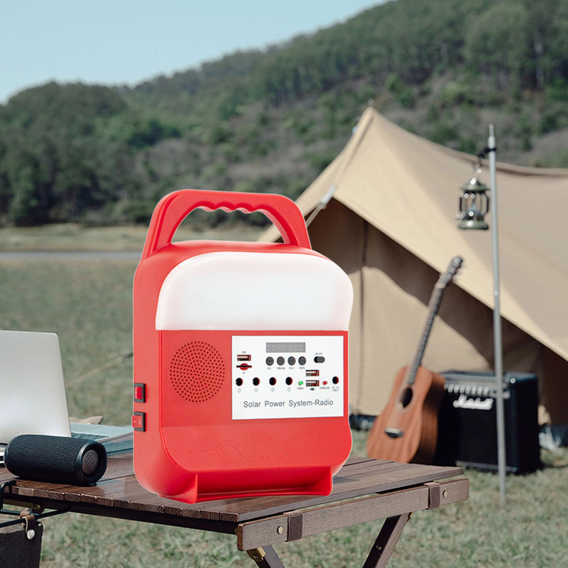 Batería de litio portátil de Kit Charging Lighting System With del panel solar para acampar