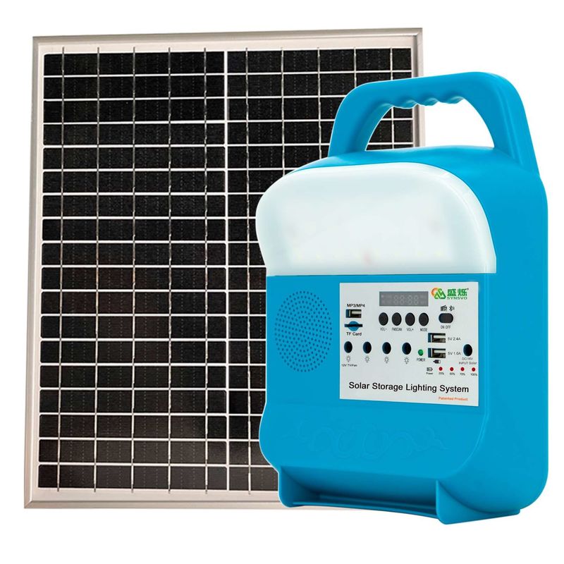 Poder de iluminación casero solar portátil de Offgrid para el generador completo 12V de la energía del panel