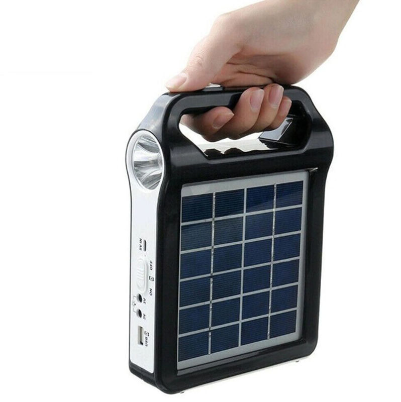 El panel portátil del equipo de iluminación de la energía solar de la eficacia alta mini de la rejilla para el hogar