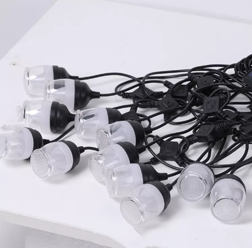 Led decoraciones solares al aire libre RGB luz fiesta Patio patio café impermeable IP65