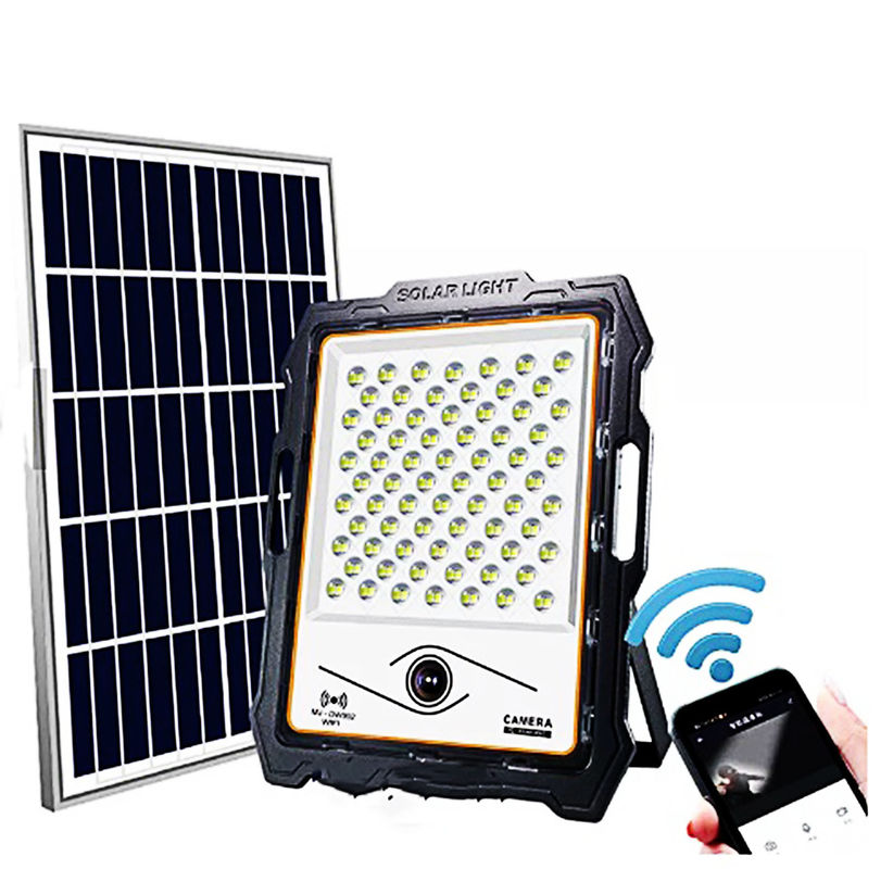 luces de seguridad solares de 100W LED con el control remoto portátil PIR del movimiento de la calle de la cámara de vídeo BSOD