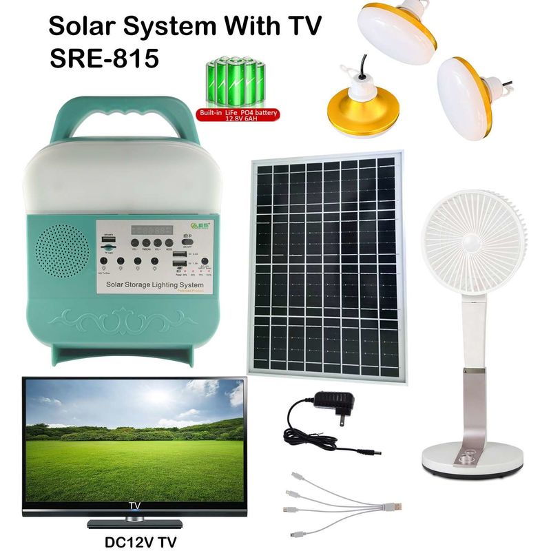 Interruptor de luz solar portátil de campamento Nivel de impermeabilización IP65 para sistema de energía solar fuera de la red