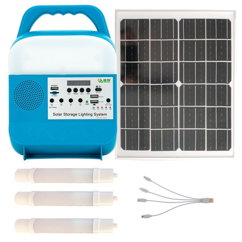 Equipos de Mini Portable Solar Power Light con la radio de 3 LED para África rural