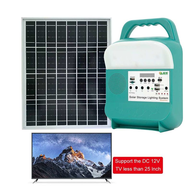 la luz que acampa de la central eléctrica de 16V 16W con la CA DC USB hace salir la carga del generador de la batería del LED