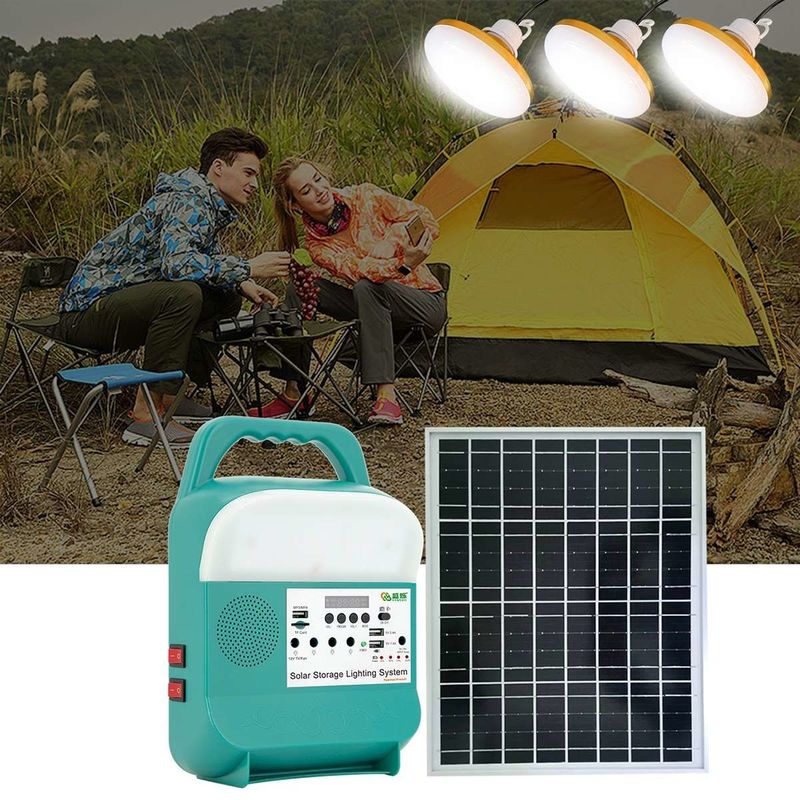 Sistema ligero recargable solar 12V Kit For Home And Outdoor del almacenamiento de energía