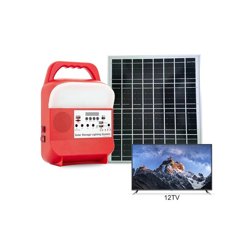 El pequeño panel llevado casero de carga solar recargable de la energía del bulbo de la luz de la batería que acampa al aire libre