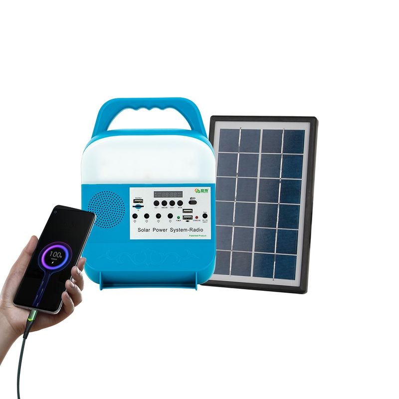 banco portátil accionado solar del ordenador portátil de las luces LED de la alta capacidad de 3W para acampar