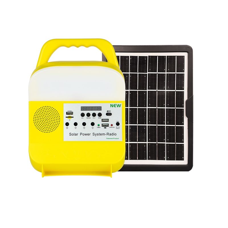 El sistema de generador de energía solar portátil enciende la estación del almacenamiento del pequeño sistema para interior