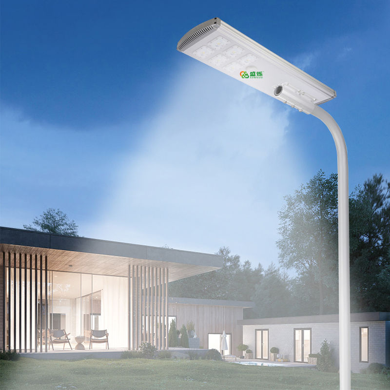 Calle 400w 600w 800w todo del ABS de la luz del sensor solar de la prenda impermeable Ip65 en un 3.2V