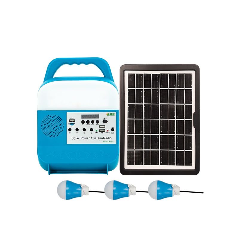 El hogar portátil de Mini Solar Power Kits For con los sistemas de Presidente de la música aviva la energía solar y la luz 5W 6V