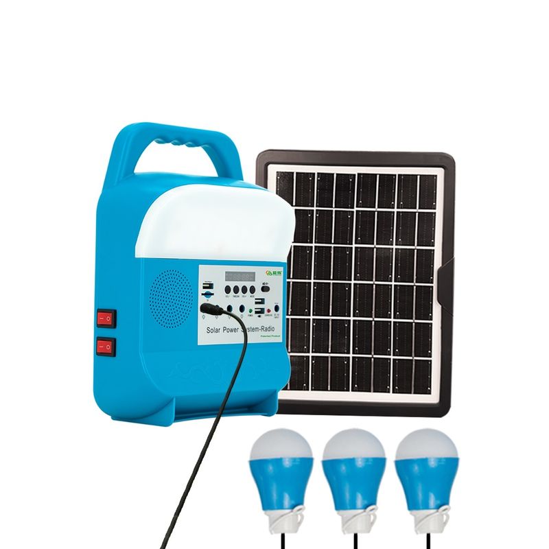 luz de energía solar de la cabeza del bulbo portátil ligero al aire libre al por mayor de la energía solar 5W para acampar