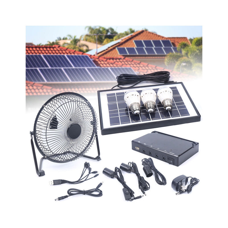 La fan de tabla recargable de la batería solar del Office Home de las ventas al por mayor que las fans del escritorio de la tabla de DC utilizan emergencia llevó la carga ligera del USB