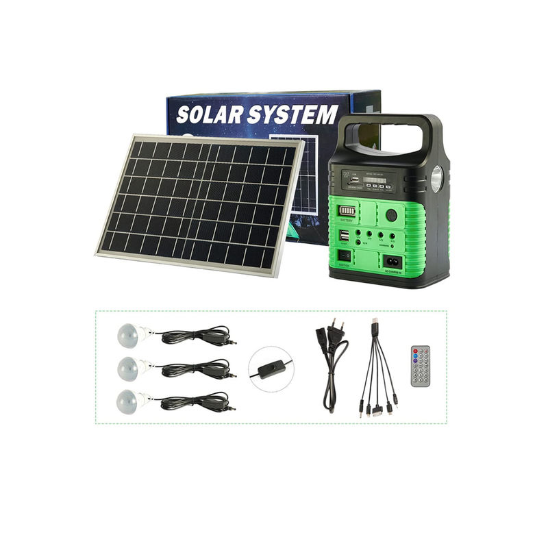 La lámpara recargable solar de la fuente de la fábrica llevó la bombilla solar con la linterna de la emergencia del panel solar