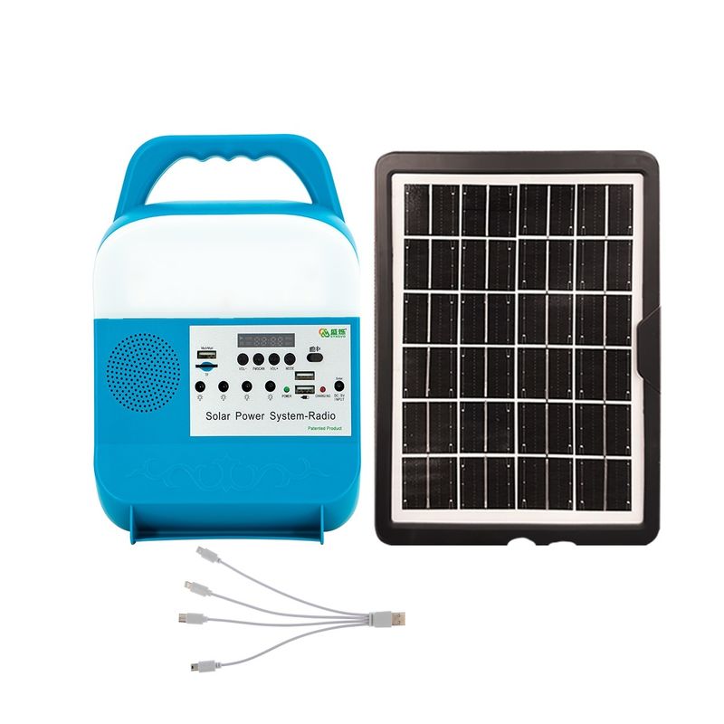 Sistema de iluminación solar de Kit With Speaker Solar Energy de la energía solar del sistema de generador de los sistemas de iluminación de la energía solar 5W