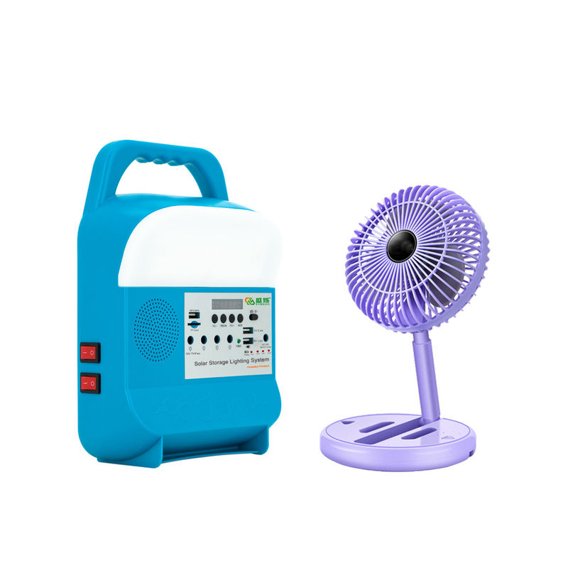 Generador solar de la batería de litio para el estado de excepción que acampa para la TV con la fan