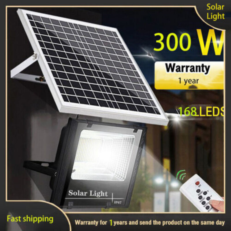control remoto al aire libre solar Timing del deporte de la calle de la luz de inundación del superpoder 300W