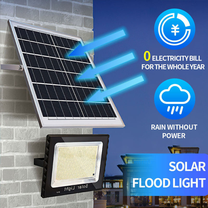 el jardín solar impermeable de la inundación 3000lm enciende el proyector al aire libre del sensor de movimiento del ABS LED