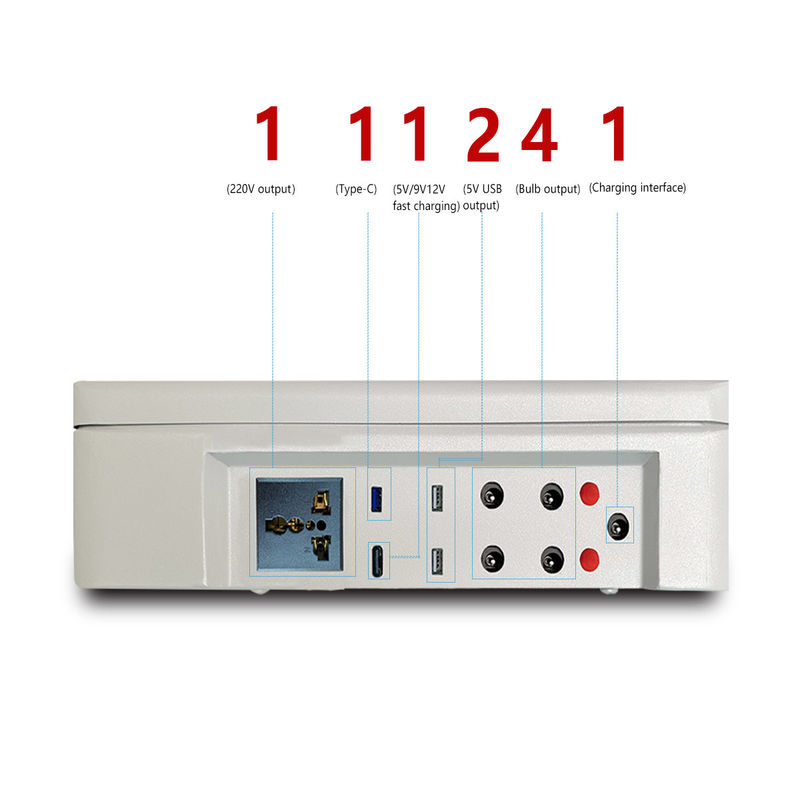Generador del sistema 150W 300W del almacenamiento de energía de ROHS picovoltio con la central eléctrica del litio del panel solar
