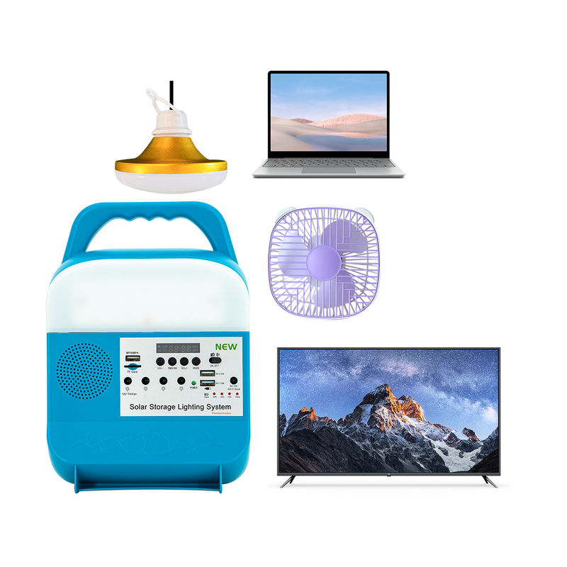 sistema de iluminación casero solar de 6W 4Pcs con el grado IP65 para la central eléctrica interior y del uso al aire libre con los paneles solares