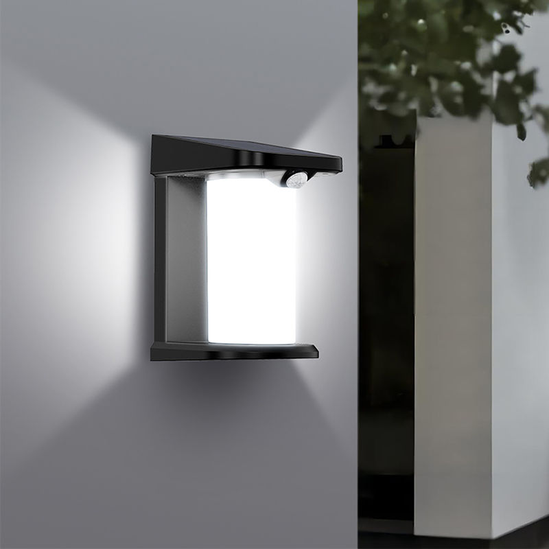 Luz de pared solar ABS con paneles solares de silicio policristalino /5V 1.1W Camino de jardín moderno impermeable de alta calidad