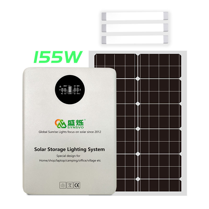 Inversor de batería de luz blanca de color con energía solar 5V / 9V / 12V / 220V Inversor solar híbrido con controlador de carga Mppt