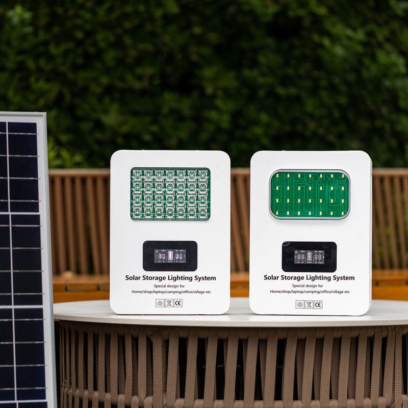 Sistemas de generación solar portátiles blancos con capacidad de batería 12V 12.5AH Productos solares 2023 Nuevas llegadas