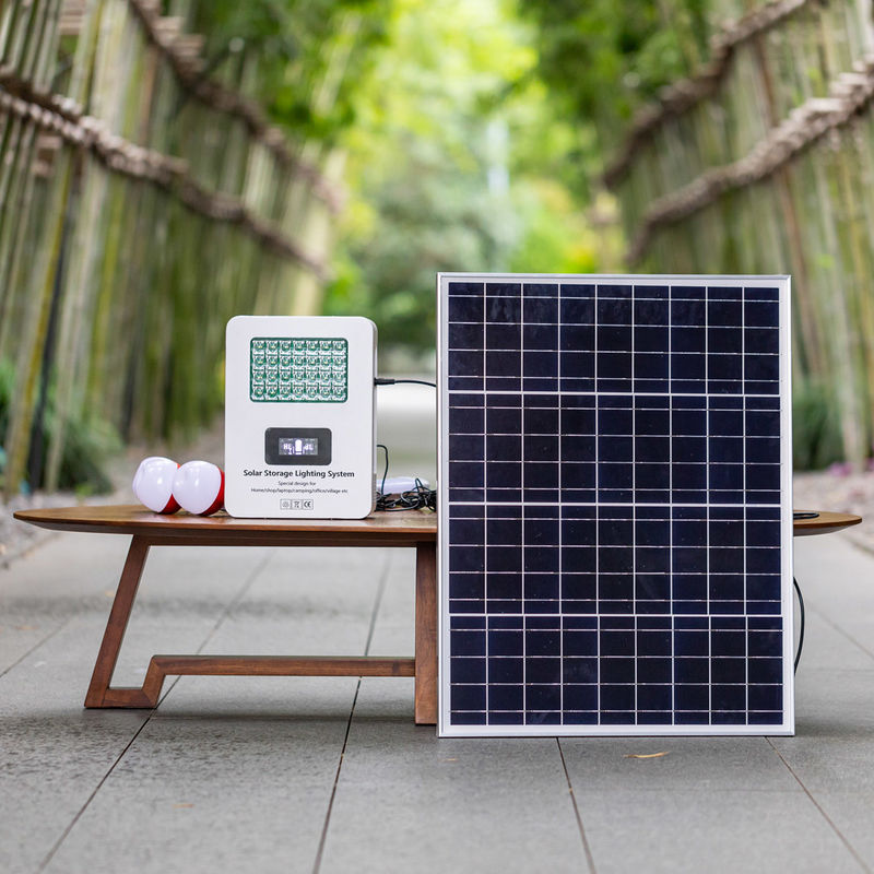 Sistemas de generación solar portátiles blancos Voltado de salida 5v 9v 12v 220v