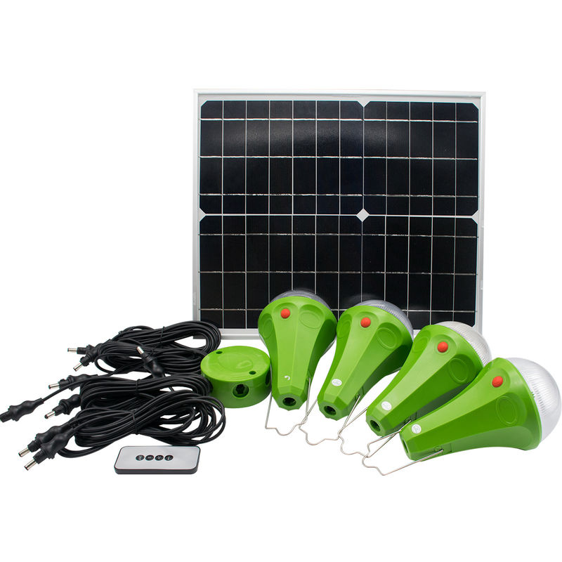 Energía de ahorro de luz solar para el hogar 10h Tiempo de trabajo 6W * 4pcs