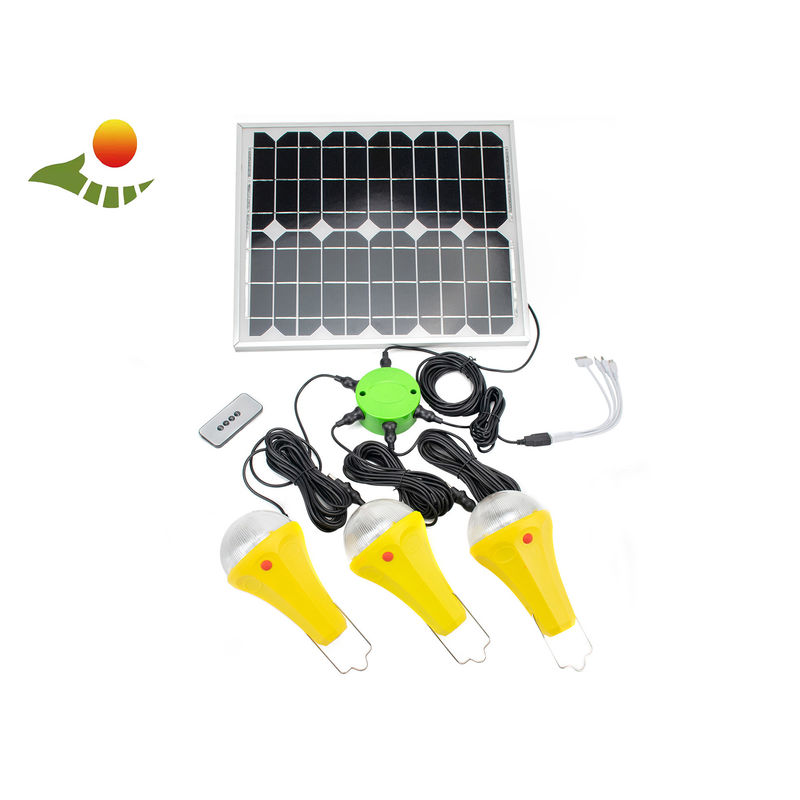 Naranja 3PCS Luces de energía solar para el hogar con interruptor de botón en el interior