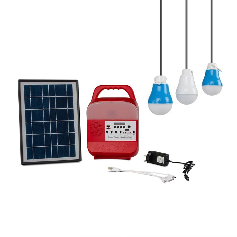 Luz recargable solar de la parada del mercado de la noche del OEM para el fallo eléctrico