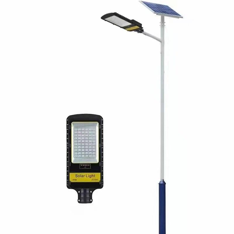 Todo en 2 camino solar solar de las luces de calle 60W 80W LED enciende la luz de calle semi solar