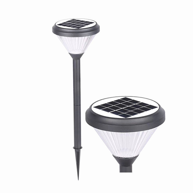 Venta caliente decoración impermeable al aire libre Led luces solares césped Spotlighting Spike Garden Light