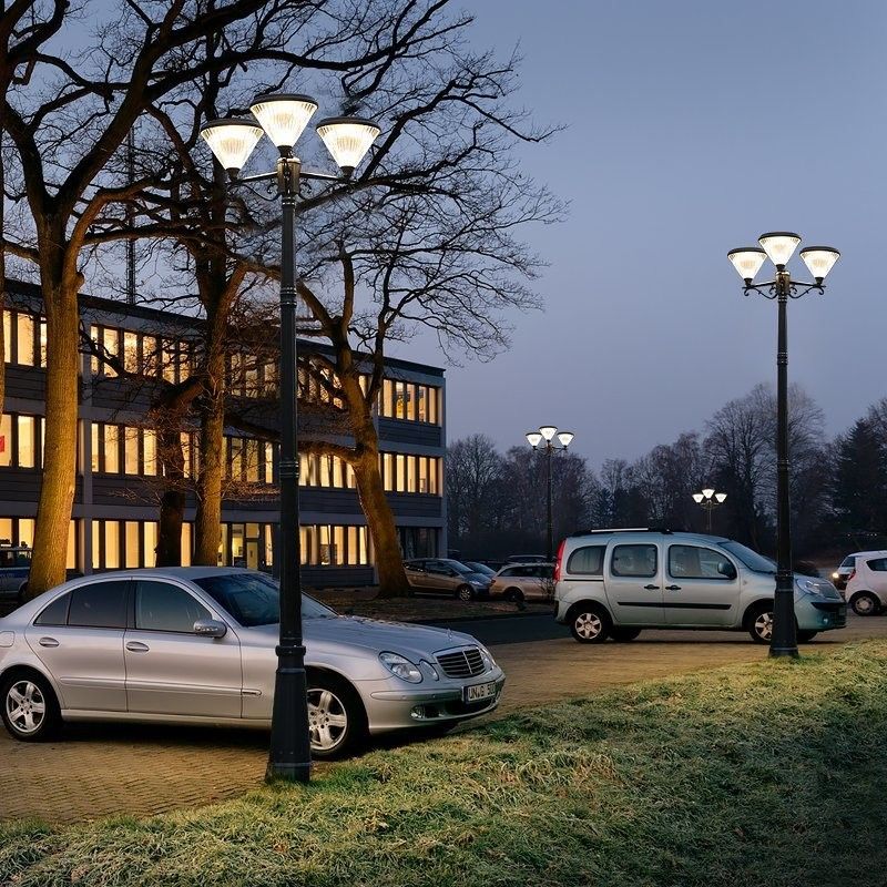 El jardín solar LED del paisaje de IP65 de la luz solar al aire libre del camino enciende 3 lámparas principales