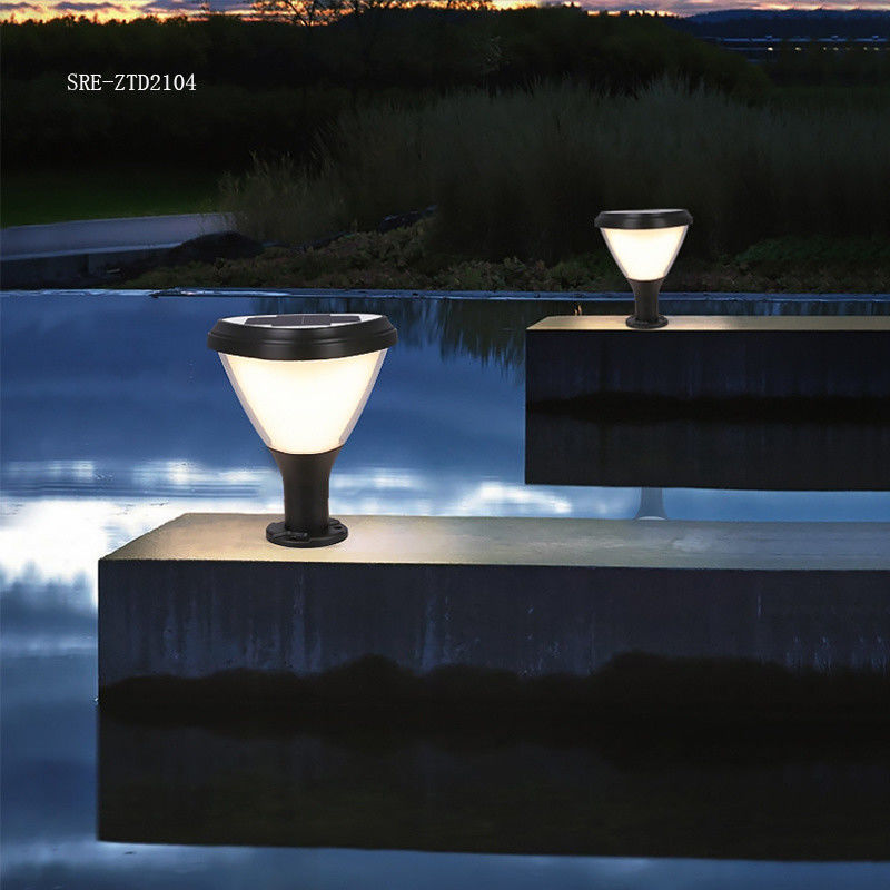 Lámpara impermeable del pilar de la decoración LED Soalr de la luz del pilar de la luz solar del jardín