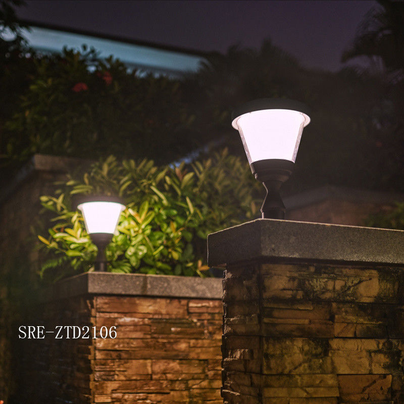 Lámpara impermeable del pilar de la decoración LED Soalr de la luz del pilar de la luz solar del jardín