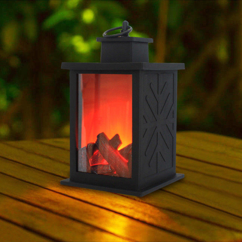 Las luces decorativas solares del jardín del ODM del OEM flamean las linternas para acampar al aire libre