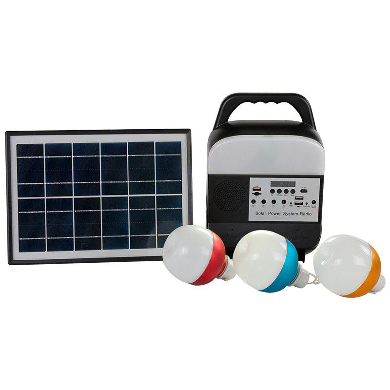 Fuente casera solar del estado de excepción del sistema de iluminación/fuente de alimentación que acampa/iluminación solar de la área remota con