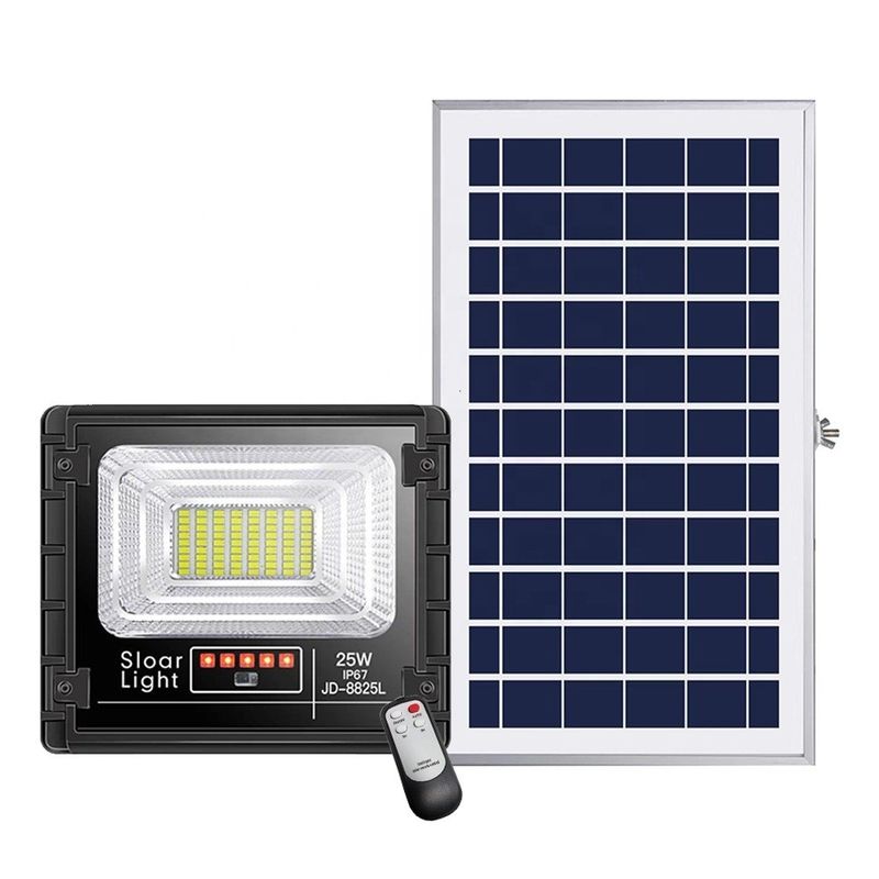 Sensor de movimiento solar al aire libre de la luz de inundación del jardín del LED accionado con control ligero elegante