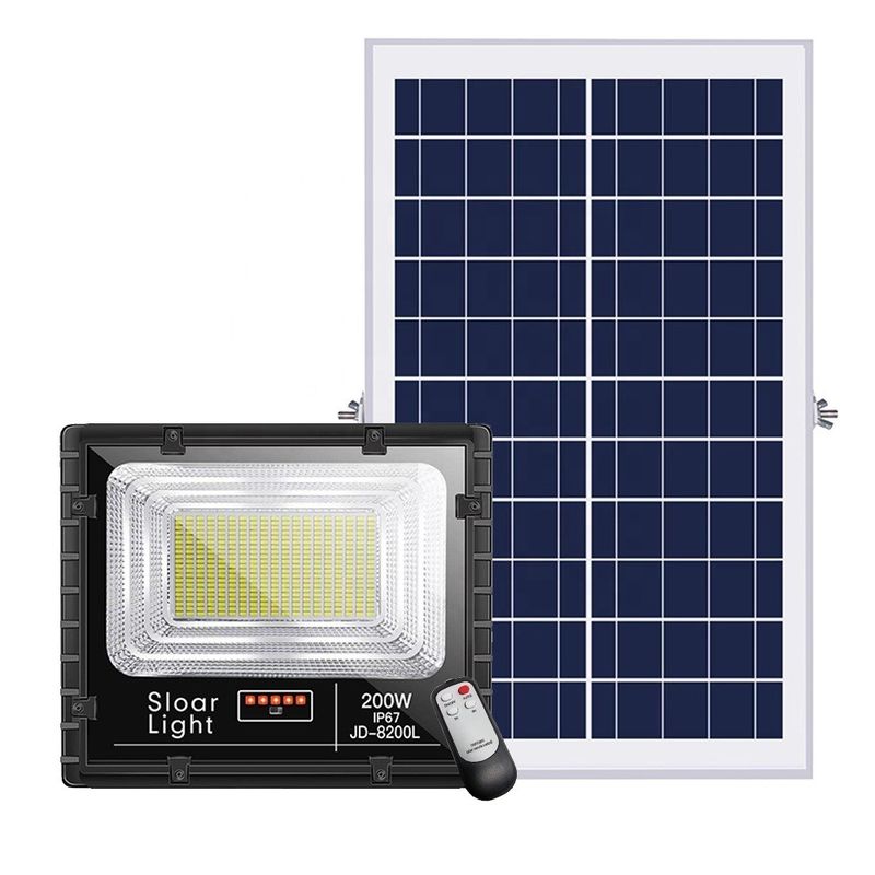Sensor de movimiento solar al aire libre de la luz de inundación del jardín del LED accionado con control ligero elegante