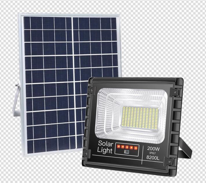 Sensor de movimiento solar al aire libre de la luz de inundación del jardín del LED accionado con control ligero elegante